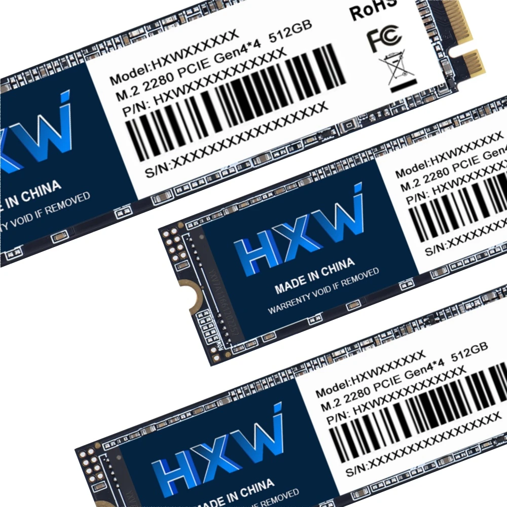 HXW 128GB/256GB/512GB/1TB NVME PCIE GEN4X4 SSD